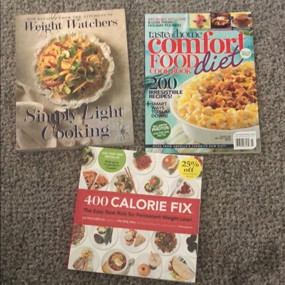 Set of 3 “Light/Diet” Cookbooks
